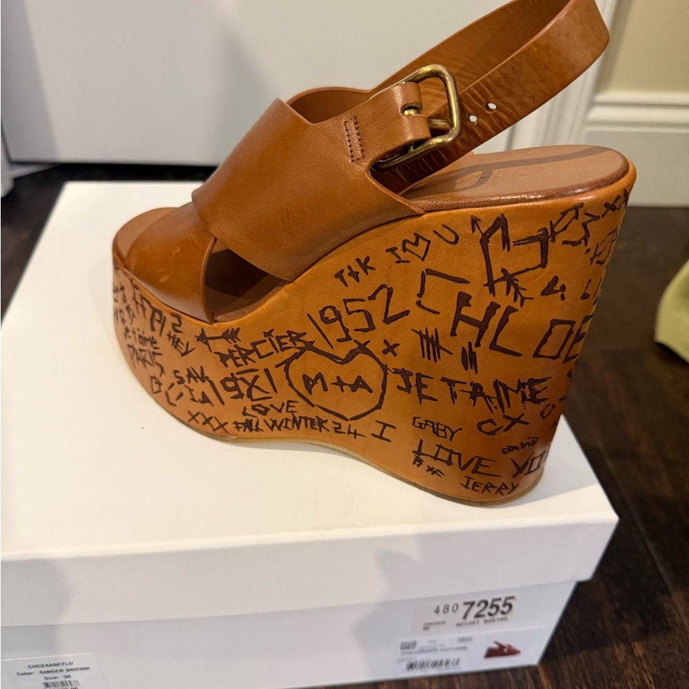 Chloe Maxime Wedge Sandal - Picture 6 of 8